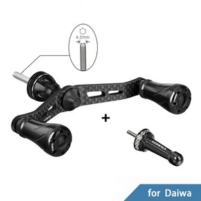 낚시 베이트릴 핸들 수심측정 시마노 다이와 호환 gomexus 스피닝 릴 잠금 유형 fo daiwa evos ninja lt shimano nasci sedona 230, bk with 3-daiwa