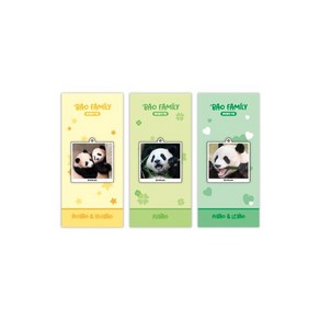 에버랜드 판다 바오패밀리 렌티큘러 키링 3종, 러바오&아이바오