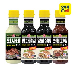 오뚜기 와사비소스 310g 1개+삼겹살 양파절임소스 330g 2개+삼겹살 와사비고추장소스 360g 1개, 1개