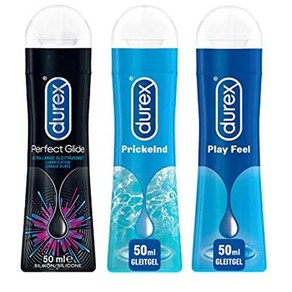 듀랙스 젤 50ml 3팩 퍼펙트 picklend 플레이 Duex Play Lubicant Gel Tial Pack fo Him and He, 3개