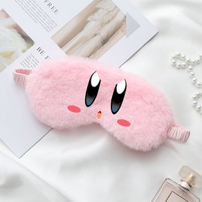 별의 커비 스타 얼라이즈 디디디 대왕 웨이들디 메타나이트 대형 애착 인형 키링 굿즈 수면 눈 가리개 핑크 쉐이딩 아이 마스크 플러시 귀여운 슈퍼 부드럽고 편안한 가벼운 만화 뉴 키, [01] 19CMx10CM, [03] XZKB97