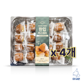 트레이더스 부드럽고 촉촉한 한입 카스테라 640g (20g x 32개), 4개