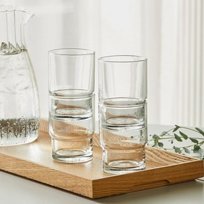 [모던하우스] 데일리 스태킹 유리컵 245ml 4P, 이미지참조, 4개