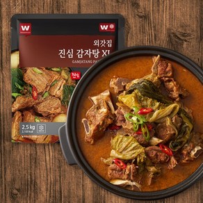 [외갓집] (냉동) 국내산 통뼈 푸짐한 진심 감자탕 2.5kg (XL), 1개