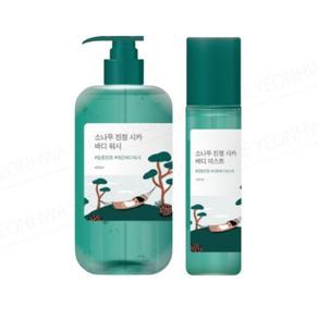 라운드랩 소나무 진정 시카 바디워시 400ml X 바디 미스트 150ml 2종 세트, 1개