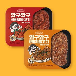 은이세끼 와구와구 한돈 돼지불고기 달달간장맛 매콤고추장맛 4팩 골라담기, 와구와구 돼지불고기 간장맛 4팩, 300g, 4개