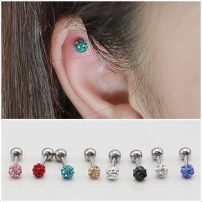 미스21 4mm 스톤 피어싱 piercing (er2305)