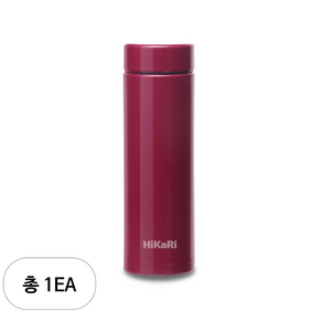 HiKaRi 슬림 미니 보온보냉 스텐 텀블러, 레드, 300ml, 1개