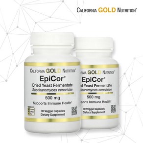 [2세트] 씨지엔 발효 맥주효모 500mg 30 베지캡슐 베타글루칸 에피코르 사카로미세스, 30정, 2개