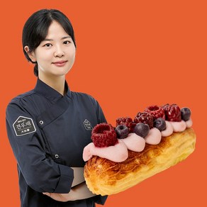 견우재 강아지 디저트 빵 반려동물 수제 생일 간식, 1개, 60g, 베리베리 에클레르