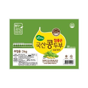 맑은물에 참좋은 국산콩 부침두부 3kg, 1개