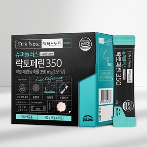 팔레오 닥터스노트 슈퍼플러스 락토페린 350 30p, 팔레오 닥터스노트 락토페린 1통, 60g, 1개