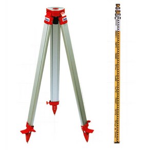 오토레벨용 삼각대(CLT-32) + 스타프 5M 5단 (S32사용가능), 1개