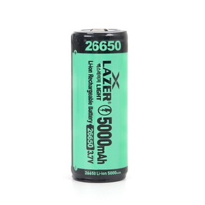 엑스레이저 고용량 충전지 26650 배터리 5000mAH 과충전 보호형, 1개, 1개입