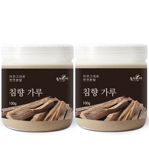 동의한재 정품 A급 침향 가루 분말, 100g, 2개