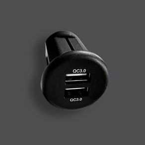 QC3.0 / USB2.1 매립형 USB 원형 충전기 매립USB 2 in 1 가구 책상 캠핑카 매립, (LED바) 25cm, 1개