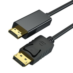 DisplayPot-HDMI 케이블 1.8m 금도금 DisplayPot-HDMI(수-수) 어댑터, 3미터, 1개