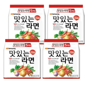 주영이네집 삼양 맛있는 라면 115g 봉지라면 즉석식품, 20개