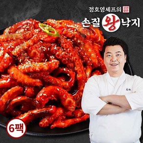 [쿠팡에서만 이가격!!] 정호영셰프의 신선담은 손질왕낙지 170gX6팩+소스 50gX6팩