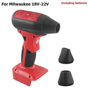 휴대용 미니 제트 송풍기 강력한 터보 선풍기 Bosch Makita Milwaukee 배터리용 4 단 무선 고속 핸드헬드 선풍기, Fo Milwaukee 18V-22, 1개