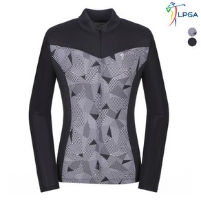 LPGA 여성 MESH소매 반짚업 티셔츠 L191TL511P