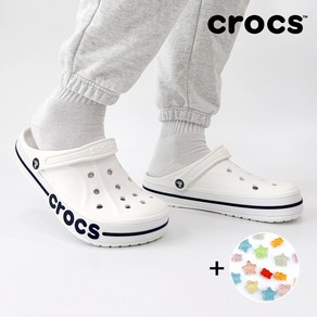 [백화점]크록스 바야밴드 BAYA CLOG 슬리퍼 커플 화이트+악세사리
