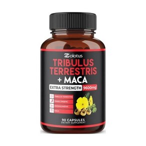 프리미엄 Tribulus Terrestris + Maca 캡슐당 9600mg 3개월 공급 Ashwagndha Panax 인삼 함유 효능 부스트 에너지 기분 체력 및 성능 남성