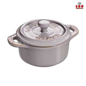 STAUB 스타우브 세라믹 미니 꼬꼬떼 라운드 10cm (앤틱 그레이)