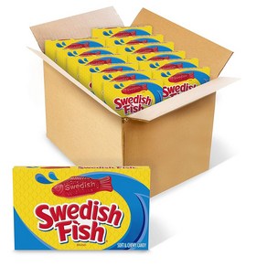 스웨디쉬 피쉬 소프트 츄이 캔디 젤리 88g 12팩 SWEDISH FISH Soft & Chewy Candy 12 - 3.1 oz boxes, 12개