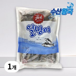 수산왕국 급속 냉동 캐나다산 알배기 열빙어 시사모 3L, 1개, 1kg