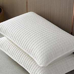 수다소리 누빔 베개 커퍼 땀 침 방지 간편교체 2P