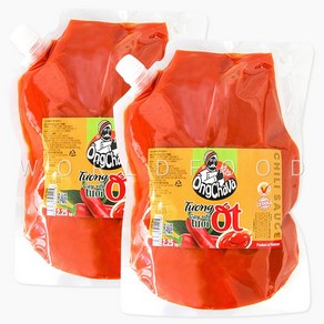 월드푸드 베트남 핫 칠리소스 옹차바 똥옷 매운 핫소스 대용량 2kg tuong ot chilli suace vietnam, 2.25kg, 2개