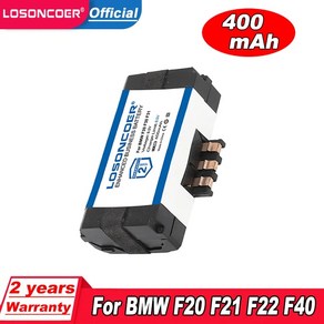 LOSONCOER SOS 비상 배터리 84102447710 84109361678 BMW F20 F21 F22 F23 F30 F31 F32 F40 F44 F45 F46 F80 F8, 1)1pcs, 1개