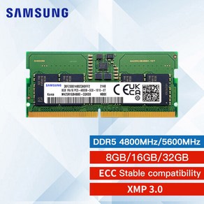 삼성 DDR5 RAM 4800MHz 5600MHz 8GB 16GB 32GB SODIMM CL40 1.1V SO-DIMM 262 핀 노트북 RAM 메모리 모듈, 한개옵션5, 한개옵션4, 한개옵션2, 한개옵션1, 01 8GB 4800MHz