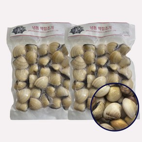 냉동 백합조개 (6/80) 1kg 1개