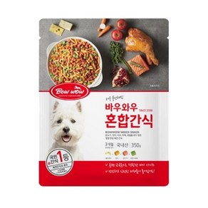 바우와우 혼합 강아지 간식 350g, 혼합맛, 10개