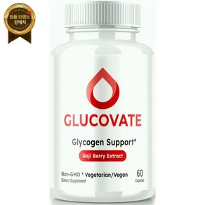 Glucovate 균형 잡힌 당감소 및 대사 건강을 위한 글루코베이트 글리코겐 지원 60ct, 1개, 60정