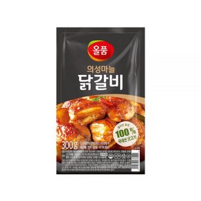 올품 의성마늘 닭갈비 2.7kg (300g X 9봉) 양념 냉동, 1.의성마늘닭갈비 2.7kg (300gX9봉), 1개