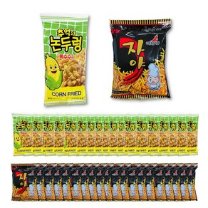 논두렁45g 20봉 + 자야30g 20봉 추억의 옛날과자 세트, 45g, 1세트