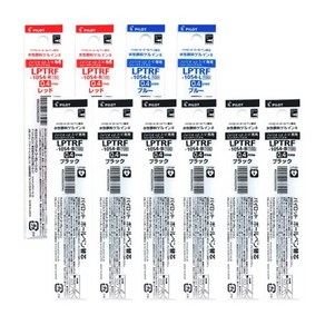 파이롯트 쥬스업 3/4색 볼펜 리필심 세트, LRTRF-10S4(흑6개청2개적2개), 1개