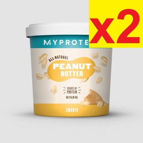 1Kg 2통 영국산 마이프로틴 올 네추럴 스무스 피넛버터 오리지널 땅콩잼 땅콩버터 Myprotein