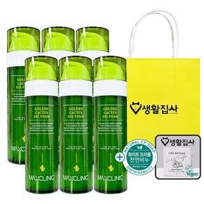 [최신상 2024 NEW 맥스클리닉 생활집사선물Set] 맥스클리닉 골든선인장 오일폼 + 생활집사 화이트트러플 천연비누 30g + 생활집사 선물가방 선물세트, 6개, 110g, 생활집사선물가방