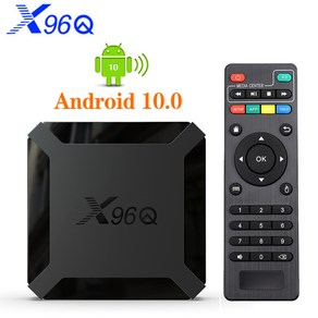 스마트 TV 박스 안드로이드 10 X96Q 2.4G 와이파이 Allwinne H313 쿼드 코어 1G 8G 2GB 16GB 4K 셋톱박스, 1GB/8GB, 1개