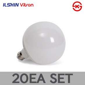 비츠온 LED 숏타입 에코 볼전구 G120 15W 20EA 1BOX, 전구색, 20개