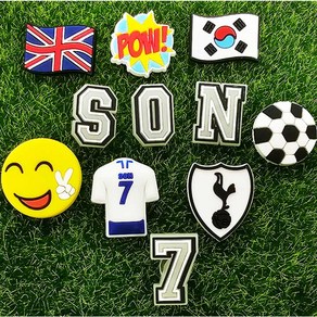 신발참세트 11p 축구선수파츠 SON7 실내화꾸미기 스포츠 신발장식파츠