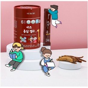 6년근 키즈홍삼젤리 딸기맛 15g x30포 450g(1개) 빠른배송, 1개, 450g