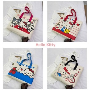 Hello Kitty 헬로키티 캔버스 숄더백 (4종) 산리오 캐릭터 보조가방 에코백 토드백