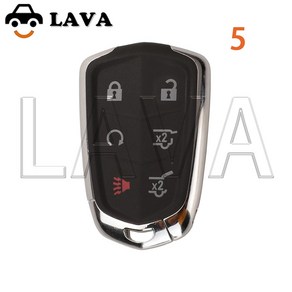 LAVA 스마트 원격 자동차 키 쉘 3 4 5/6 버튼 캐딜락 SRX CTS ATS XTS 에스컬레이드 ESV 키리스 케이스 FOB, 03 6 Buttons, 1개