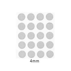 이어폰 방진 네트워크 보호 메쉬 4mm 5mm 자체 접착 DIY 필터 인이어 헤드폰 액세서리