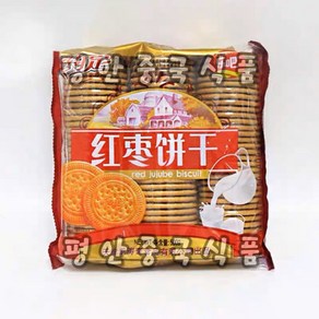 <평안중국식품>중국 3줄 대추맛 조찬빙 쿠키 500g, 1개